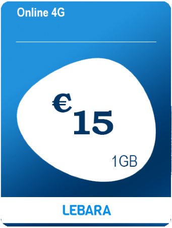 Lebara Online 4G 15 euro