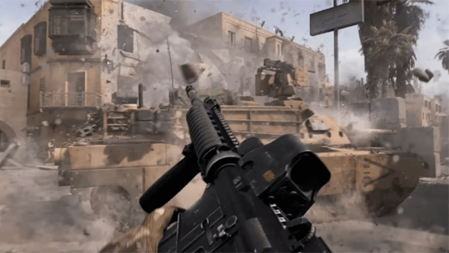 The buildings are very destructible