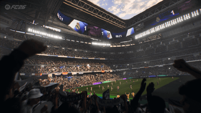 The whole stadium cheering