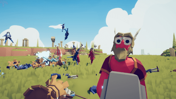 Les yeux globuleux rendent tout plus drôle, même les combats.