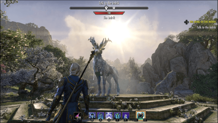 Talk to the Indrik to complete the quest Talk to the Indrik to complete the quest