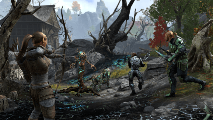 The party facing a Spriggan The party facing a Spriggan