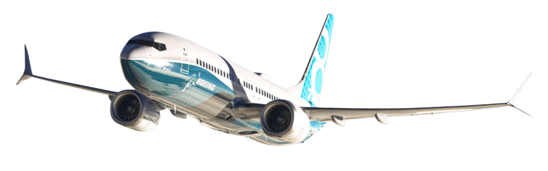 Een Boeing 737 in vlucht