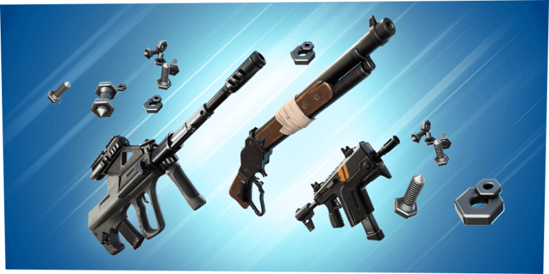 Some Fortnite weapons