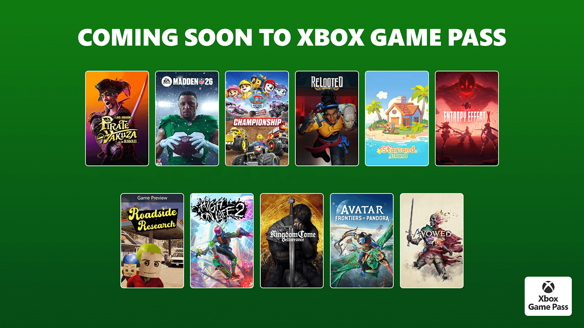 Game Pass Games Update Header