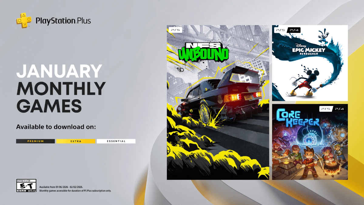 PSPlus Games January 2026 header