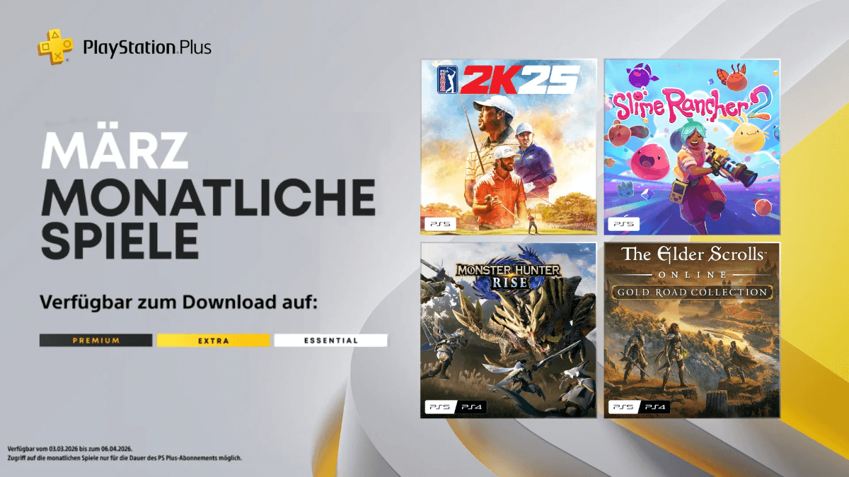 PSPlus-Spiele März 2026 Header