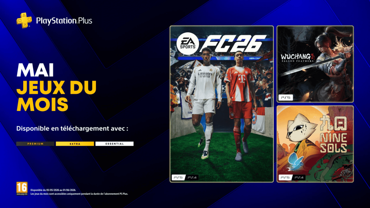 En-tête « Jeux PSPlus - mai 2026 »