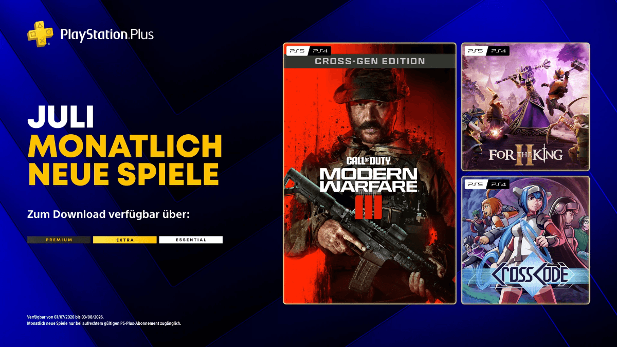 PSPlus-Spiele Juli 2026 Header