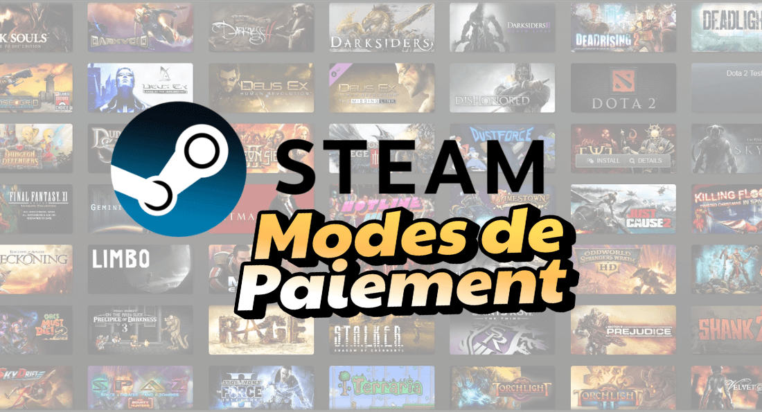 En-tête des moyens de paiement Steam