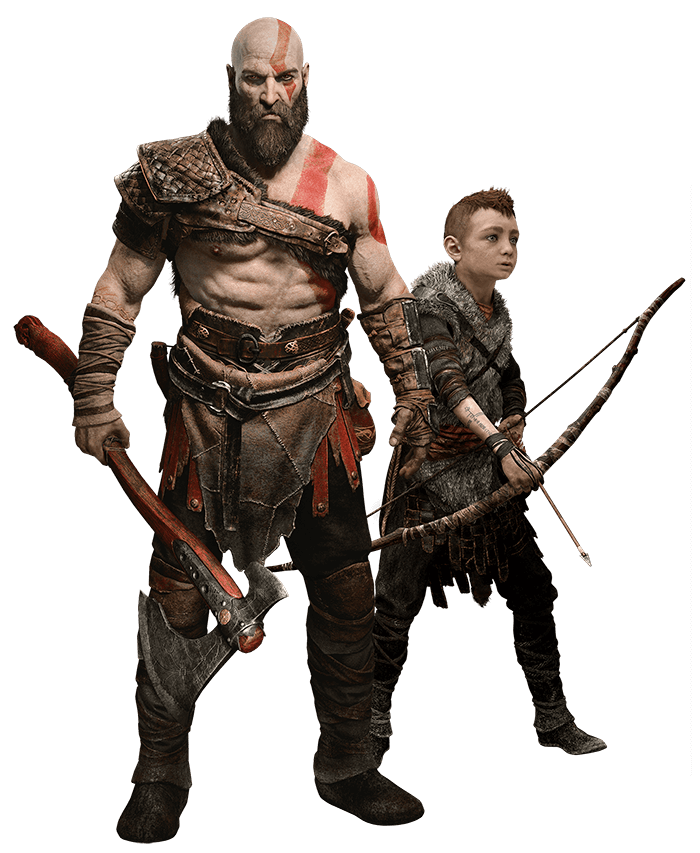 GOW Kratos and Boy