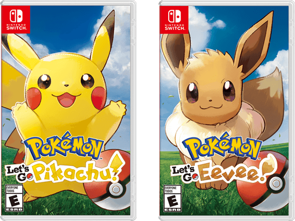 pokémon let's go pikachu en eevee spel