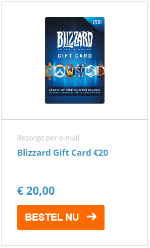 Bestel je blizzard gift card nu