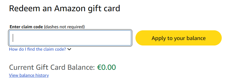 Enter your Amazon code here Enter your Amazon code here