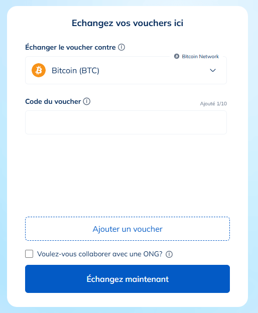 Entrez vos codes Bitnovo ici Entrez vos codes Bitnovo ici