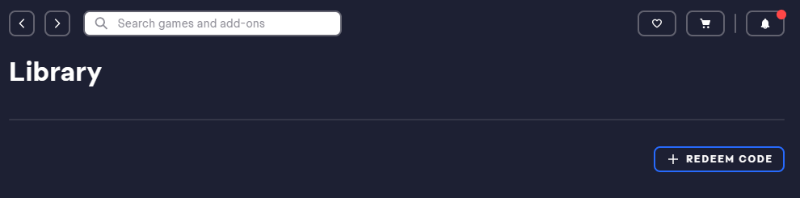 Click on Redeem Code in the EA app