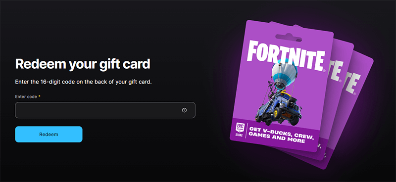 Voer hier uw Epic-code in