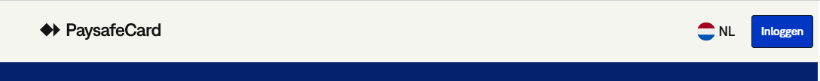 De inlogknop bij Paysafe De inlogknop bij Paysafe