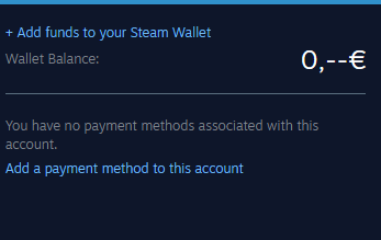 at the store and purchase history go to add funds to your steam wallet
