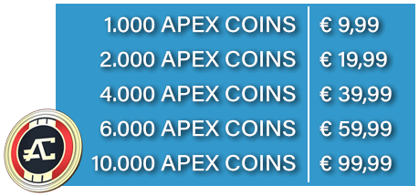 Apex coins tabel