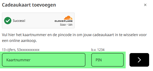 Enter your code and PIN
