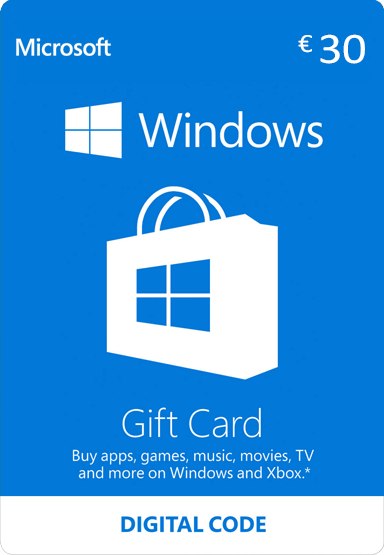 Kaufen Sie ein Windows Gutschein für €30 bei Gamecardsdirect