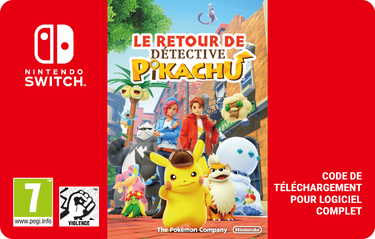 Le retour de Détective Pikachu | Nintendo Switch | Gamecardsdirect