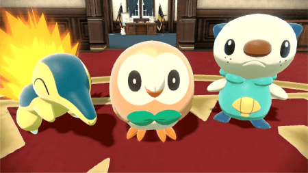 Your selection of starter Pokémon