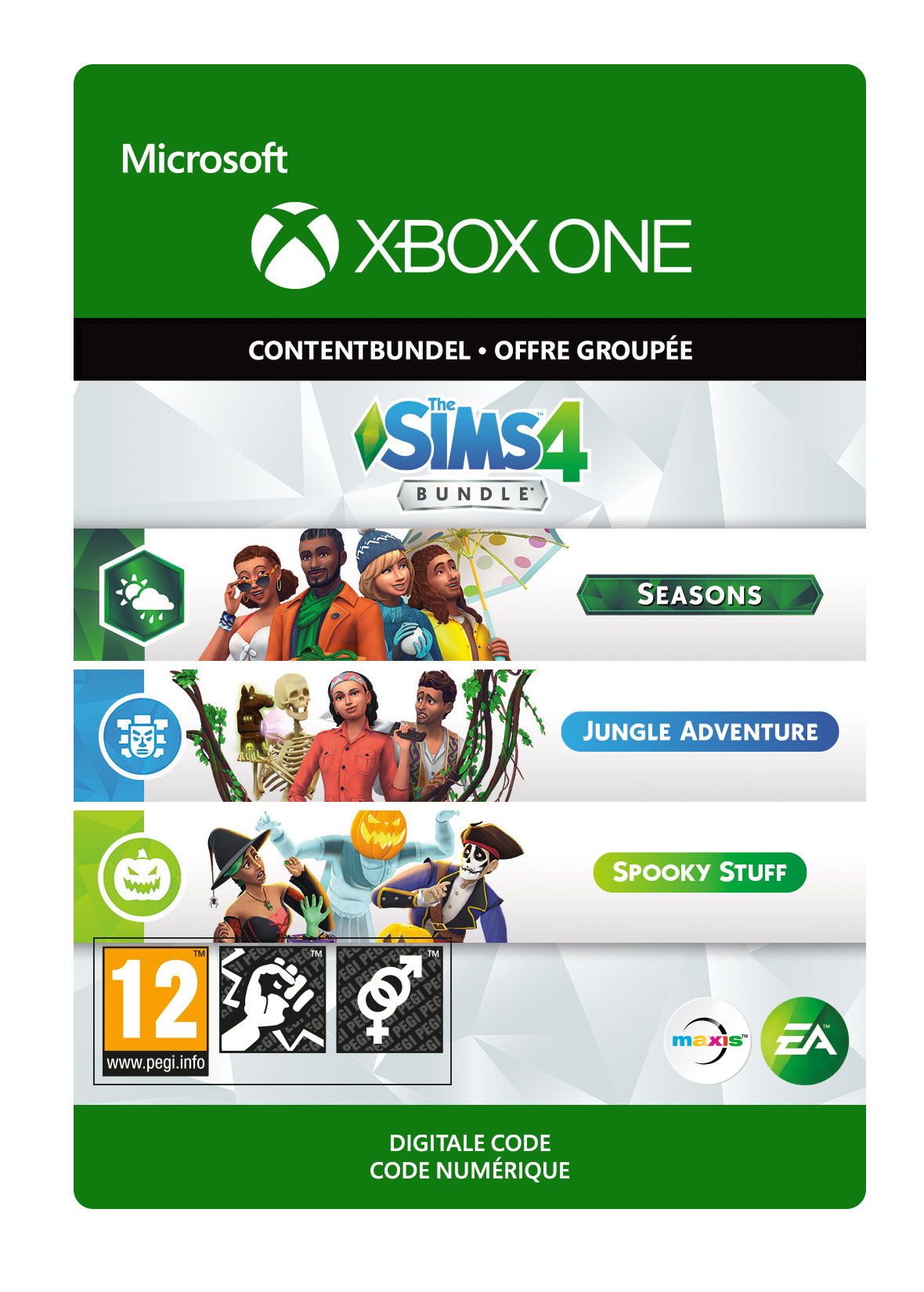 The Sims 4: Bundle (Seasons, Jungle Adventure, Spooky Stuff)