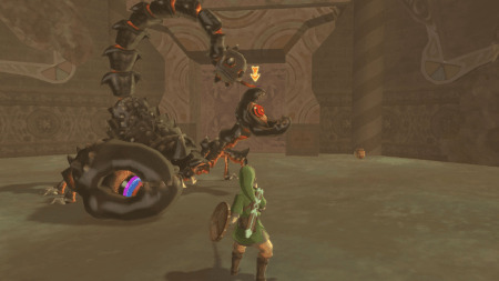 Capture d'écran 3 : Link affrontant un monstre boss