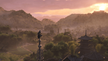 Naoe avec vue sur les environs