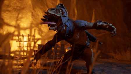 A reptilian Xaurip enemy