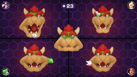 Having fun with Bowser's face