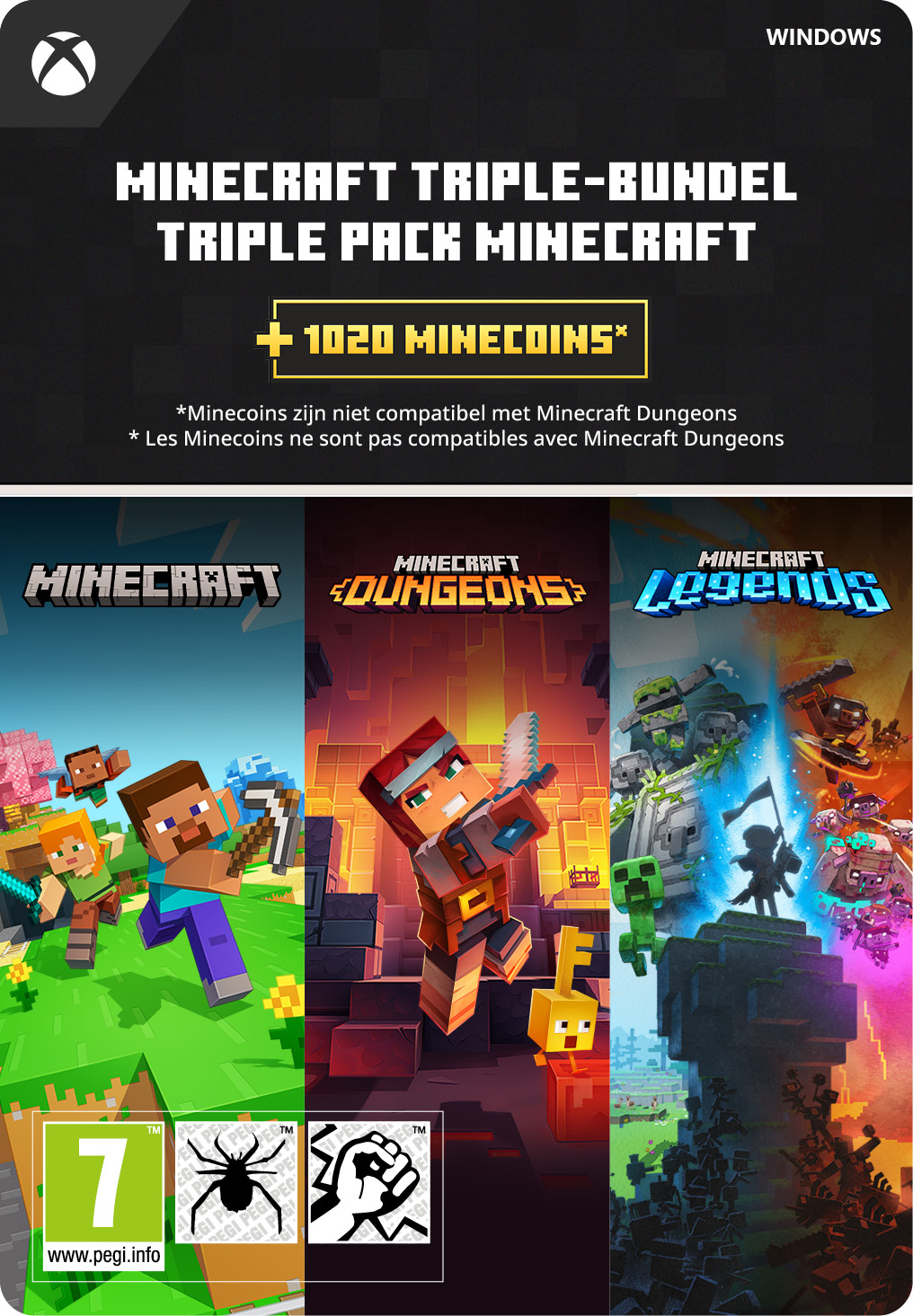 Minecraft Triple Bundle Win10 cover