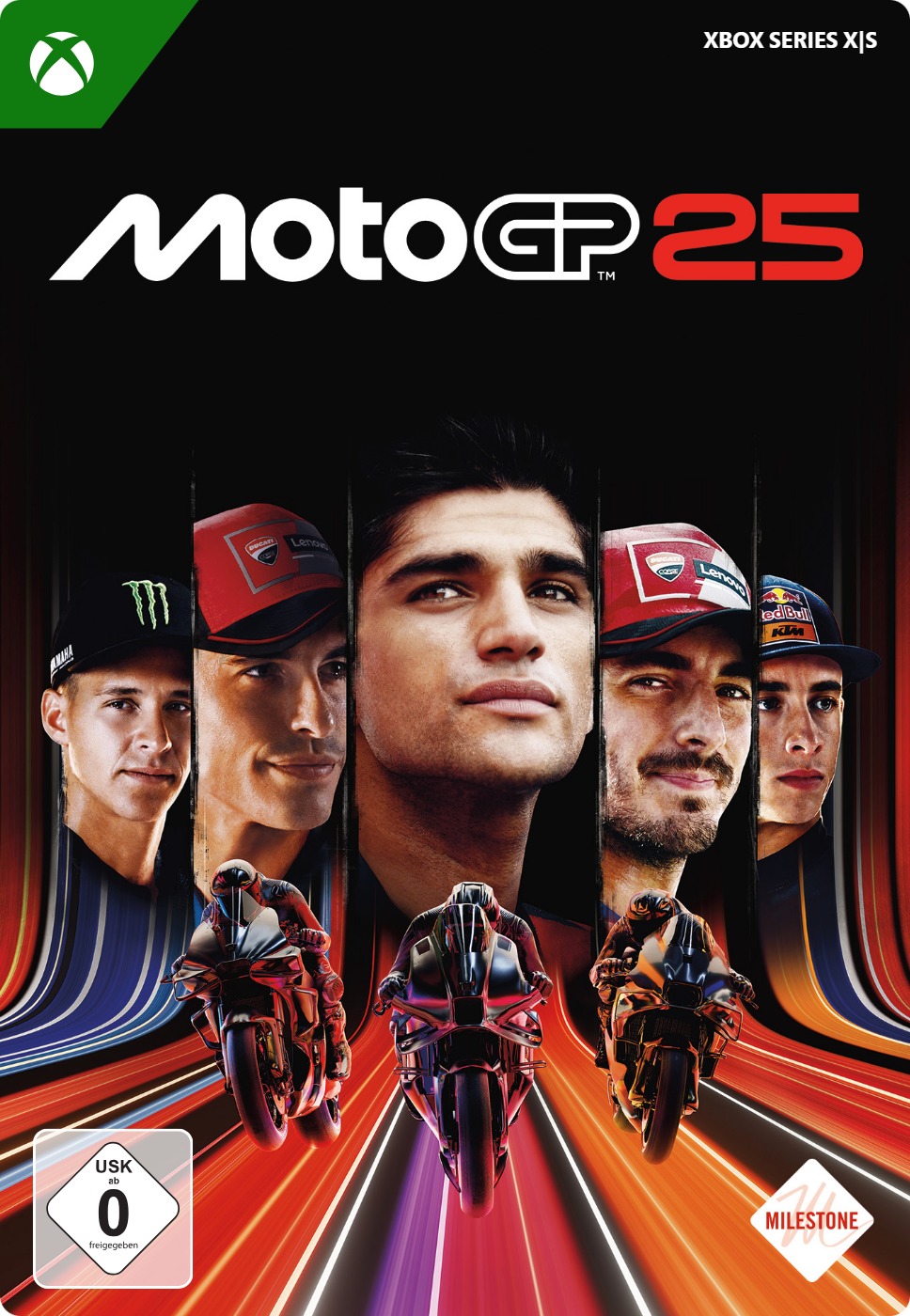MotoGP 25 for Xbox Series X|S cover DE.jpg MotoGP 25 for Xbox Series X|S cover DE