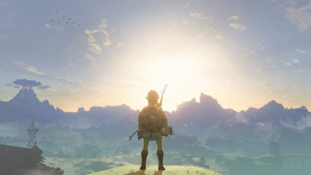 A beautiful sunrise in Hyrule