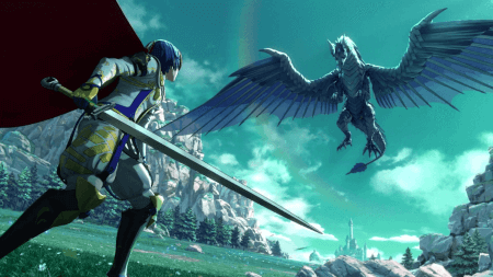 Fire Emblem Engage - Im Begriff, gegen einen Drachen zu kämpfen