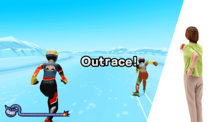WarioWare Move It! - Skate to outrace your opponent