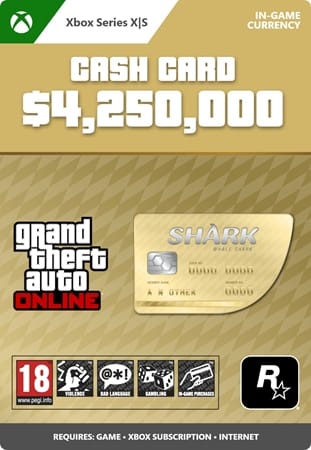 GTA V Whale Shark Cash Card EN