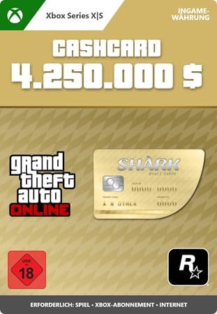 GTA V Whale Shark Cash Card DE 