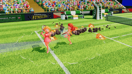 Mario Tennis Fever - Peach and Daisy are on fire!