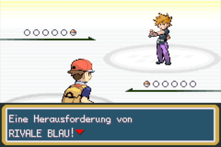 Pokémon Feuerrot – Kampf gegen einen Rivalen