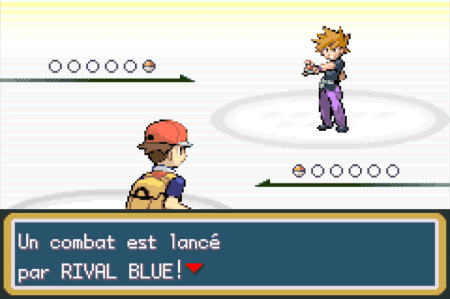 Pokémon RougeFeu - Combat contre un rival