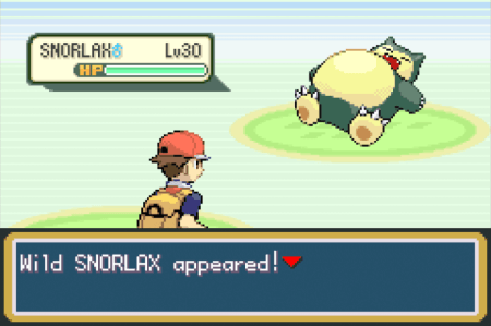 Pokémon LeafGreen - Snorlax appeared!