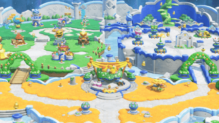 Super Mario Bros Wonder Switch 2 upgrade - The new Bellabel Park area