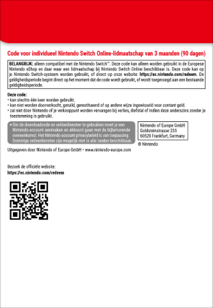 Switch Online 3 maanden back