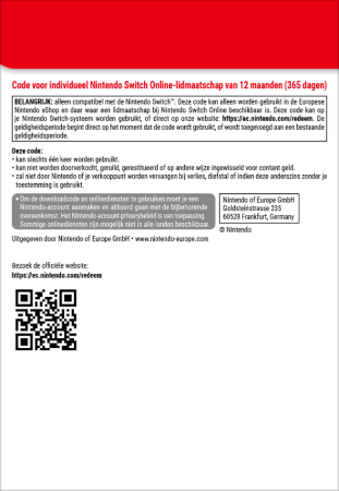 Switch Online 12 maanden back