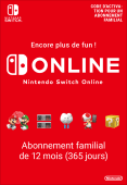 Switch Online Family 12 mois