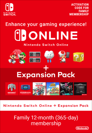 Switch Online Family + Expansion 12 months