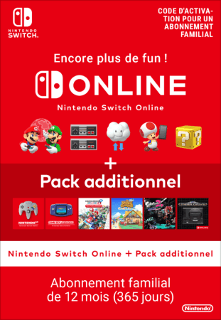 Switch Online Family + Expansion 12 mois